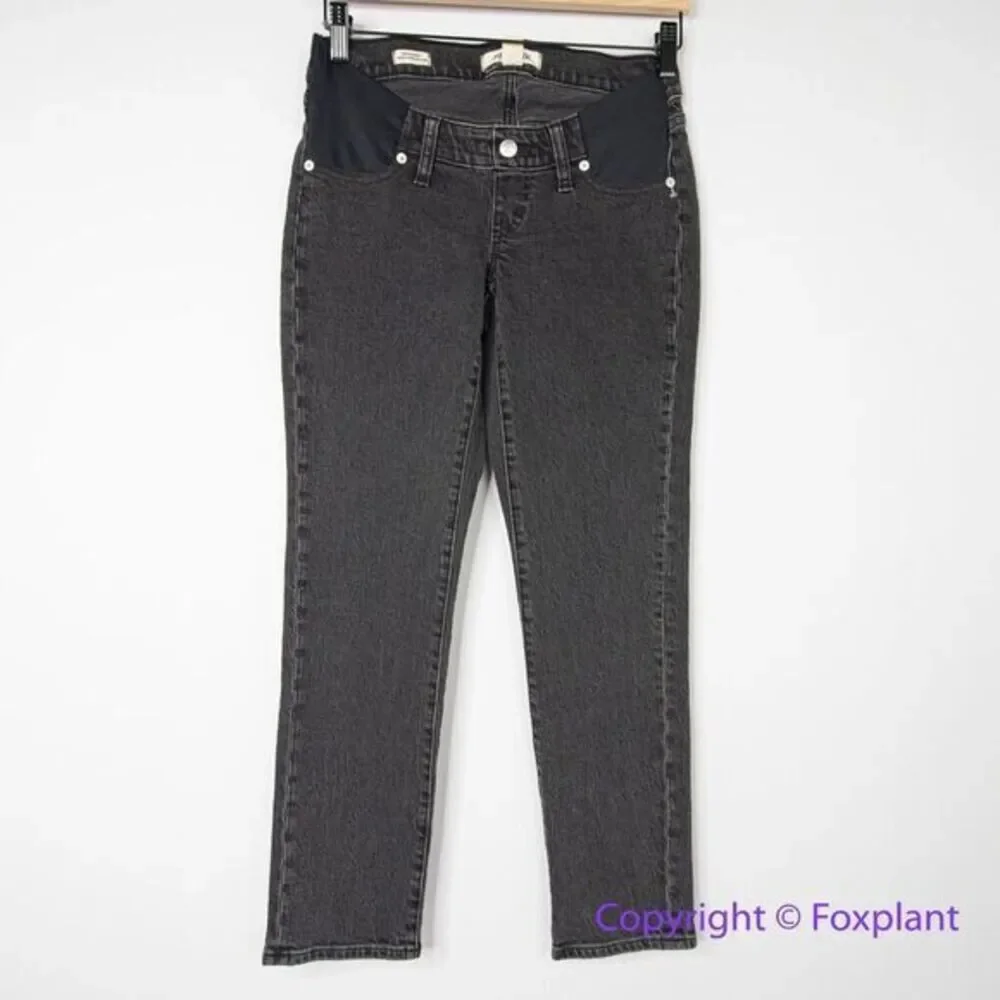 NEW Madewell‎ Maternity Side-Panel Perfect Vintage Jeans in Lunar Wash, 24 - Picture 3 of 15